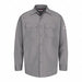 G7306 FR Long Sleeve Shirt Button Gray XL