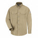 E6994 FR Long Sleeve Shirt Khaki 3XL Button