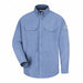 E6994 FR Long Sleeve Shirt Blue L Button