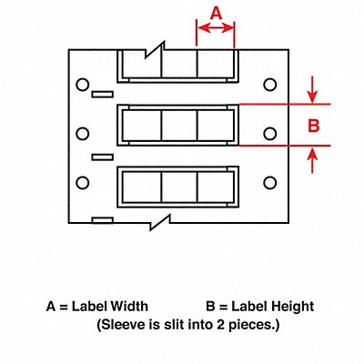 Wire Sleeve Use with Ribbon 356144 White