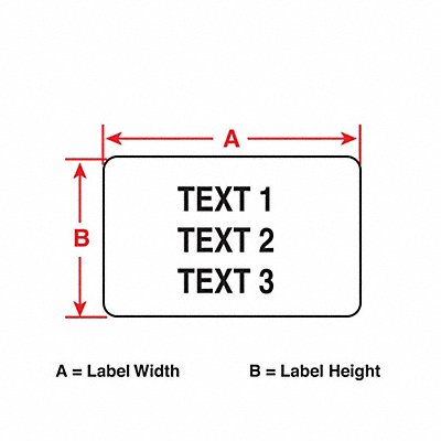 Label White 1inWx1inH