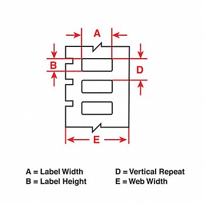 Label Clear 2inWx1inH