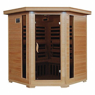 Sauna Corner 4 ppl Carbon Heater Hemlock