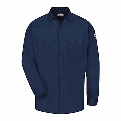 FR Long Sleeve Shirt Button Navy L