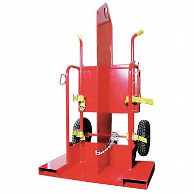 Cylinder Hand Truck 500lb 66 x40 x9-1/2 