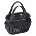 Bucket Bag Polyester Straight Wall Black