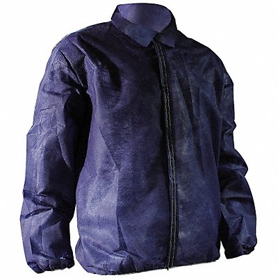 Lab Jacket Blue Hook-and-Loop M PK50