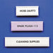 Label Holder C Design 7/8INX6IN ad PK25