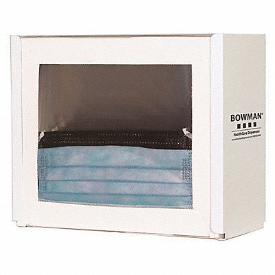 Face Mask Dispenser White Steel