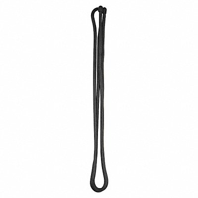 Gear Tie Black 64 in Rubber Steel
