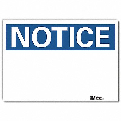 Notice Sign 7inx10in Reflective Sheeting