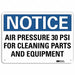 Notice Sign 7 in x 10 in Aluminum