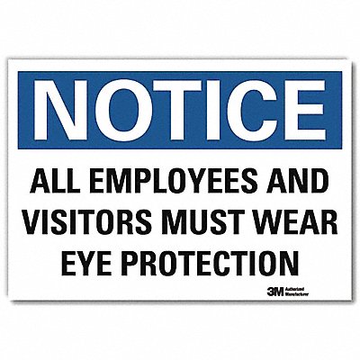 Notice Sign 7inx10in Reflective Sheeting