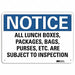 Notice Sign 7 in x 10 in Aluminum