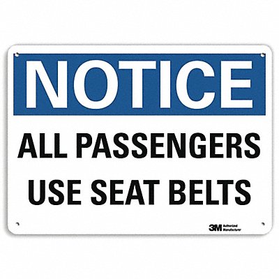 Notice Sign 7 inx10 in Plastic