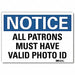 Notice Sign 7x10in Reflective Sheeting