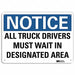 Rflct Loading Unloading Sign 7x10in Alum