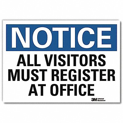 Notice Sign 7inx10in Reflective Sheeting