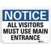 Notice Sign 7 in x 10 in Aluminum