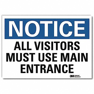 Notice Sign 7inx10in Reflective Sheeting
