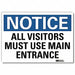 Notice Sign 7inx10in Reflective Sheeting