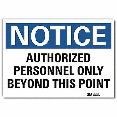 Notice Sign 7inx10in Reflective Sheeting