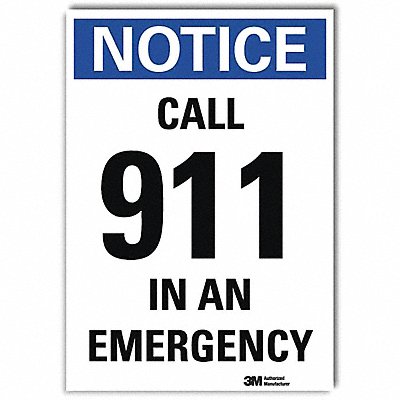 Notice Sign 14x10in Reflective Sheeting