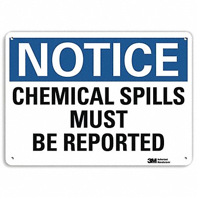 Notice Sign 10 in x 14 in Aluminum