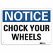 Notice Sign 7 in x 10 in Aluminum