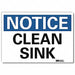 Notice Sign 7inx10in Reflective Sheeting
