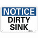 Notice Sign 7 in x 10 in Aluminum