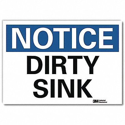 Notice Sign 10x14in Reflective Sheeting