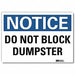Notice Sign 7inx10in Reflective Sheeting