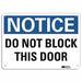 Notice Sign 7 in x 10 in Aluminum