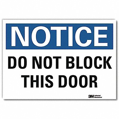 Notice Sign 7inx10in Reflective Sheeting