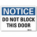 Notice Sign 7inx10in Reflective Sheeting