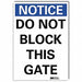 Notice Sign 7inx5in Reflective Sheeting