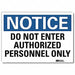 Notice Sign 10inx14in Reflctv Sheeting