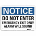 Notice Sign 10 in x 14 in Aluminum