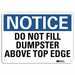 Notice Sign 7 in x 10 in Aluminum