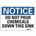 Notice Sign 7 in x 10 in Aluminum
