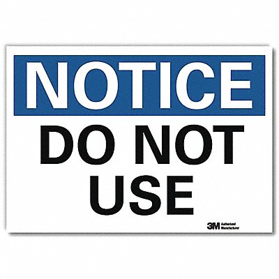 Notice Sign 7 in x 10 in Rflct Sheeting