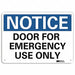 Notice Sign 10 in x 14 in Plastic
