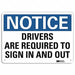 Rflct Loading Unloading Sign 7x10in Alum