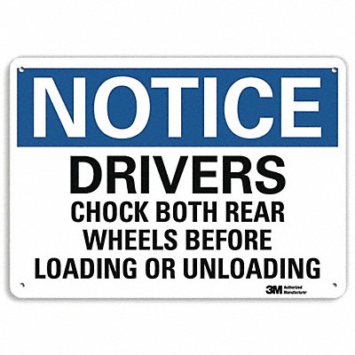 Notice Sign 10 in x 14 in Aluminum