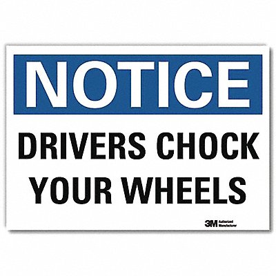 Notice Sign 5inx7in Reflective Sheeting