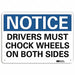 Notice Sign 7 in x 10 in Aluminum