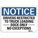 Notice Sign 7 in x 10 in Plastic