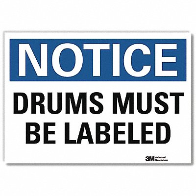Notice Sign 5 in x 7 in Rflct Sheeting