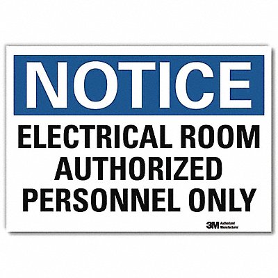 Notice Sign 5inx7in Reflective Sheeting
